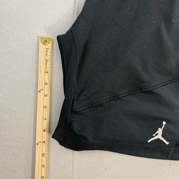 *SOLD ** Nike Air Jordan Shorts Mens Large Black Basketball Workout Gym Jumpman - Picture 8 of 8